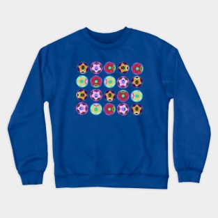Colorful Bubble Flower Pattern Crewneck Sweatshirt